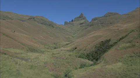 Valley in the Drakensberg Stock Footage 27346096