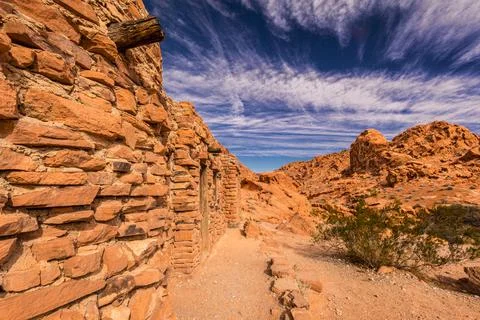 Valley of fire The Cabin Stock Photos