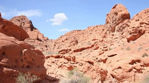 Valley of Fire cabins Stock Footage 73638650