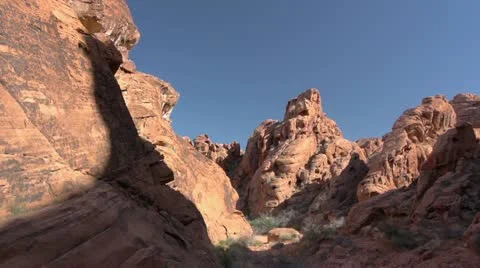 Valley of Fire Canyon Stock Footage 10978533