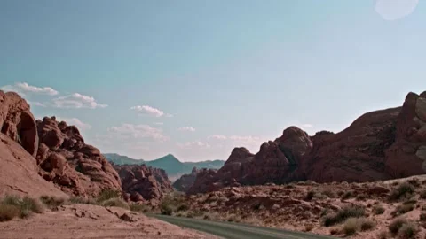 VALLEY OF FIRE CANYON VIEW 動画素材 140214991