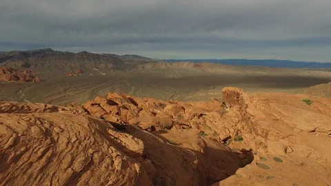 Valley of Fire, Drone Footage Stock Footage 86181676