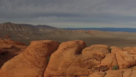 Valley of Fire, Drone Footage Stock Footage 86181721