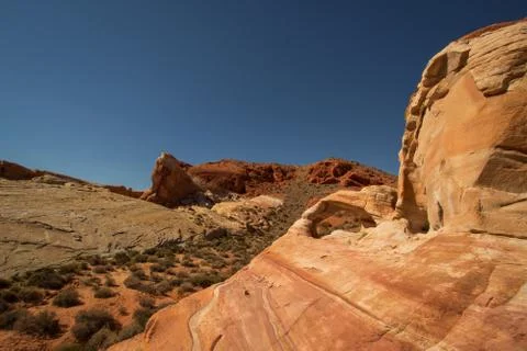 Valley of Fire The fire wave 库存照片