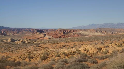 Valley of Fire in Nevada, USA. Stock Footage 86022396