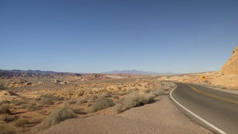 Valley of Fire in Nevada, USA. Stock Footage 86024245