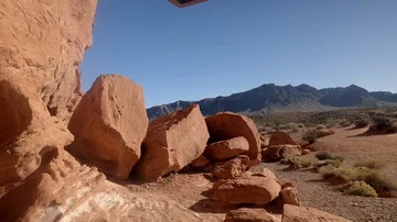 Valley of Fire in Nevada, USA. Stock Footage 86029307