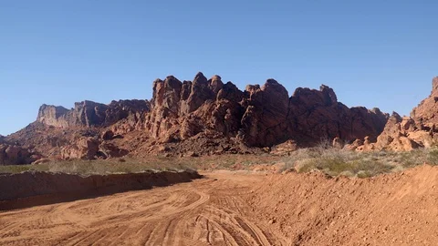 Valley of Fire in Nevada, USA. Stock Footage 86029758