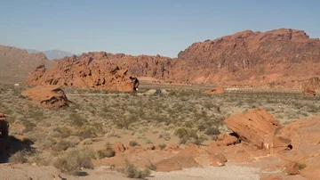 Valley of Fire in Nevada, USA. Stock Footage 86030130