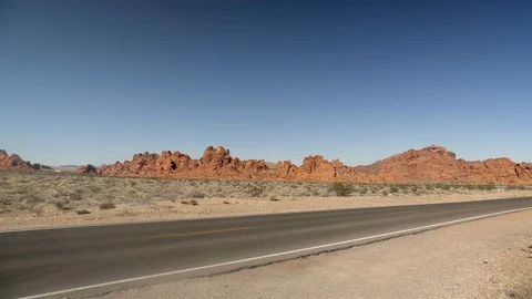 Valley of Fire in Nevada, USA. Stock Footage 86031350