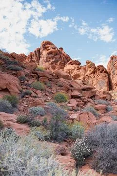 Valley of Fire Red Desert Stock Photos