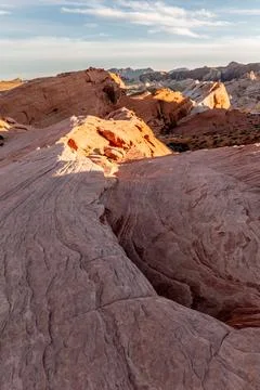 Valley of Fire State Park Nevada Unique Sandstone Formations with Balanced .. Stock Photos