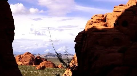 Valley of fire.92 库存影片 20470770