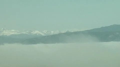 Valley Fog Stock Footage 54736871
