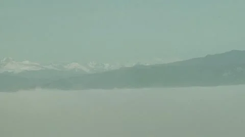 Valley Fog Stock Footage 54742681