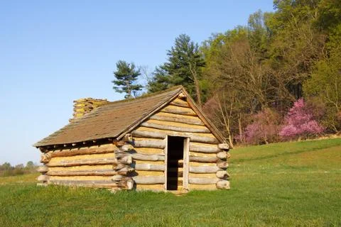 Valley forge cabin Stock Photos