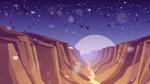 Valley Full of Lights: The Valley With High Mountain, A River and Bright Light Vídeo Stock 317967260