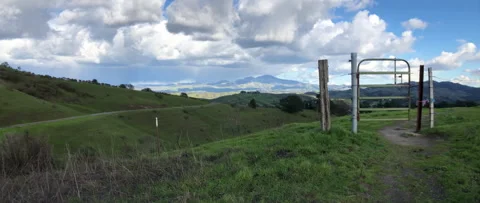 Valley gate under Mt. Diablo Stock Footage 257391162