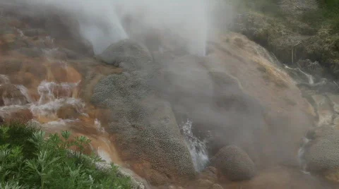 Valley of Geysers Video stock 585960