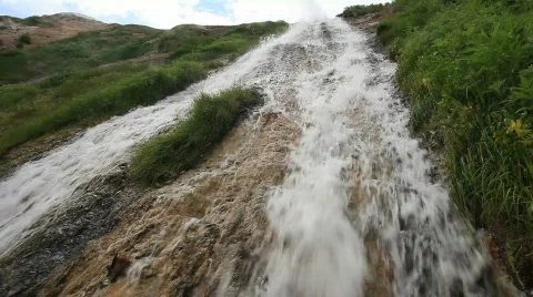  Valley of Geysers Video stock 585966