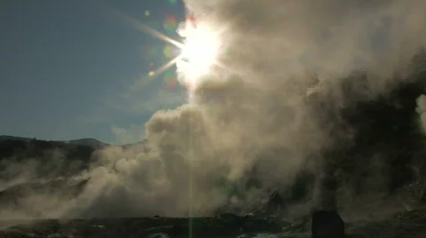 Valley of Geysers Video stock 856509