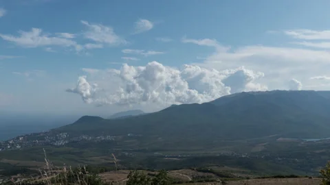The Valley Of Ghosts mountains. Crimea. Stock Footage 119020818