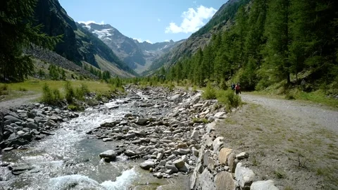 Valley of the Gran Paradiso Video stock 160799536