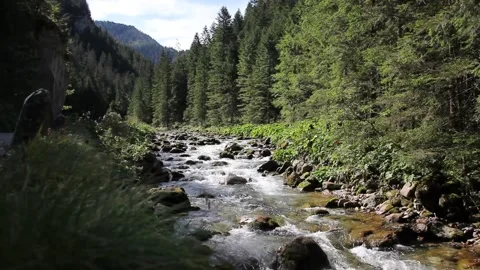 Valley in the High Mountains Video stock 140917061