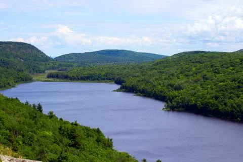 Valley lake Stock Photos