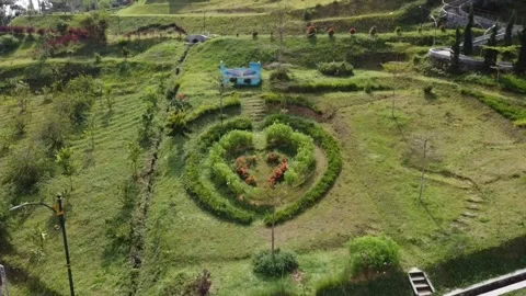 Valley of Lembang - Drone Point of View Stock Footage 220621880
