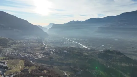 Valley of Light and Shadows Stock Footage 327793894