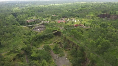 The Valley of Merapi Mountain Yogyakarta Stock Footage 235648084