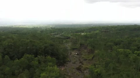 The Valley of Merapi Mountain Yogyakarta Stock Footage 235650016