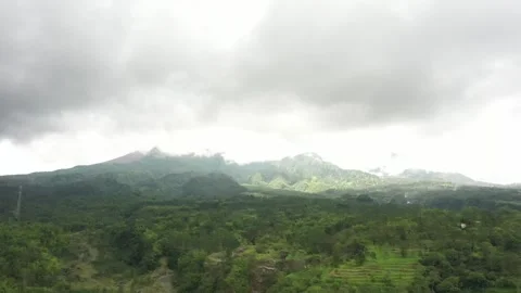 The Valley of Merapi Mountain Yogyakarta Stock Footage 235650185