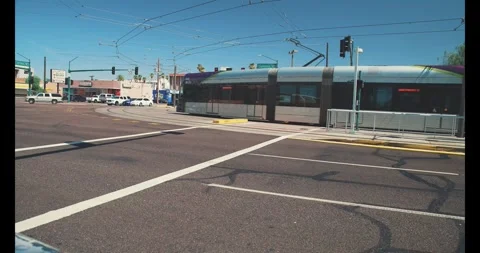 Valley Metro Light Rail Train Stock Footage 316546909