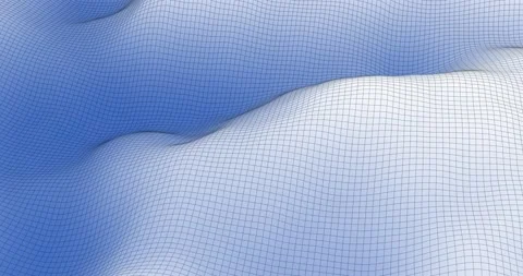 Valley: monochromatic shading with wireframe overlay display. Stock Footage 132927650