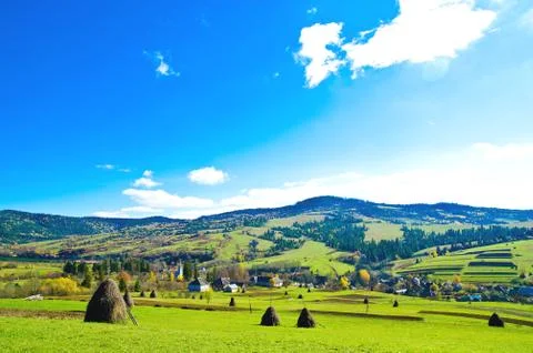 Valley in a mountain Stock Photos