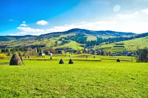Valley in a mountain Stock Photos