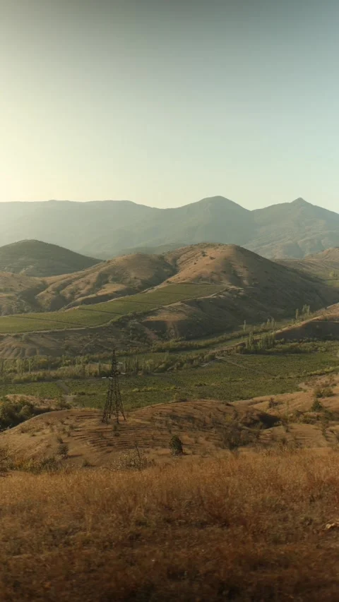 Valley in the mountains Stock Footage 254187438