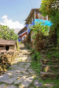 Valley of the mountains Stock Photos