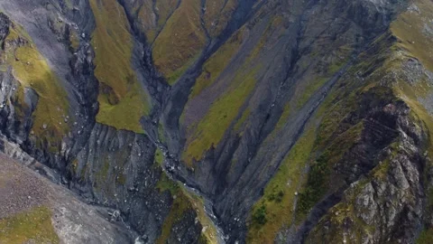 Valley on the mountainside Video stock 242034601