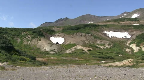 Valley of Mutnovsky volcano. Stock Footage 52489849