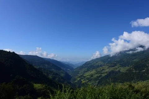 Valley in Nepal Stock Photos