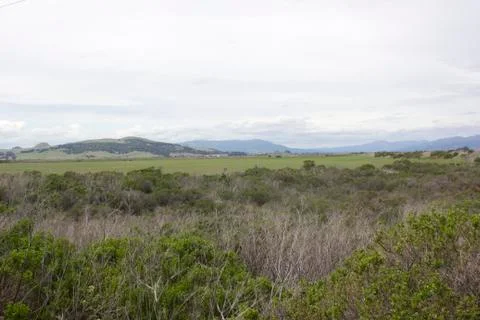 Valley in an overcast day Foto stock