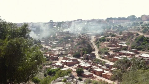 Valley of potters in asfi  Stock Footage 124841813