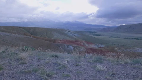 Valley of the Red Mountains Stock Footage 171762166