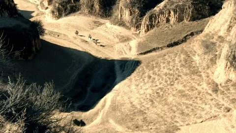 In the valley rider Stock Footage 235266205