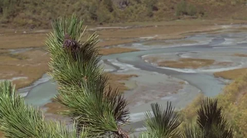 The valley of the river Stock Footage 73925842