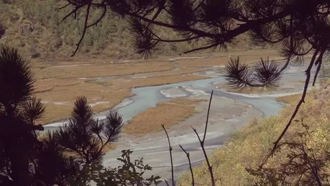 The valley of the river Stock Footage 73925846