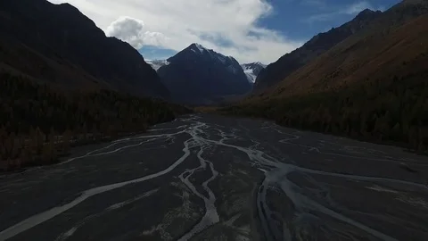 The valley of the river Stock Footage 81584045